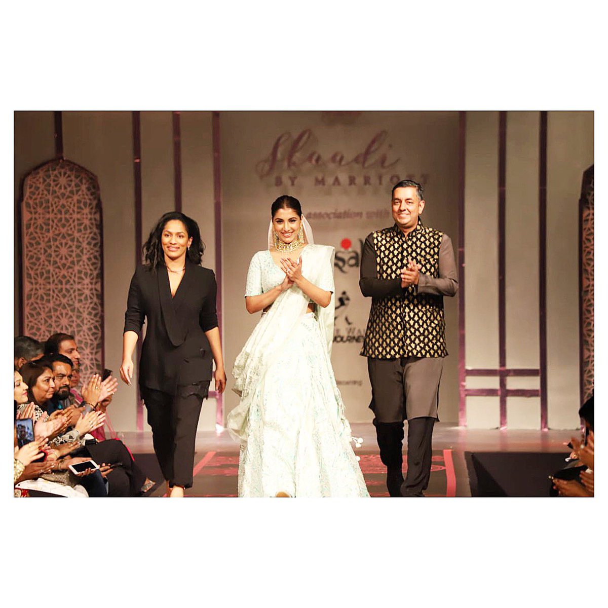 RukminiMaitr's tweet photo. Felt so alive doing this! What a Night!
#ShowstopperNight #BackOnTheRamp #TrueCalling #ShaadiByMarriott @MasabaG @HouseofMasaba @TanishqJewelry @JWKolkata @MarriottIntl https://t.co/ahfYrK6lxF