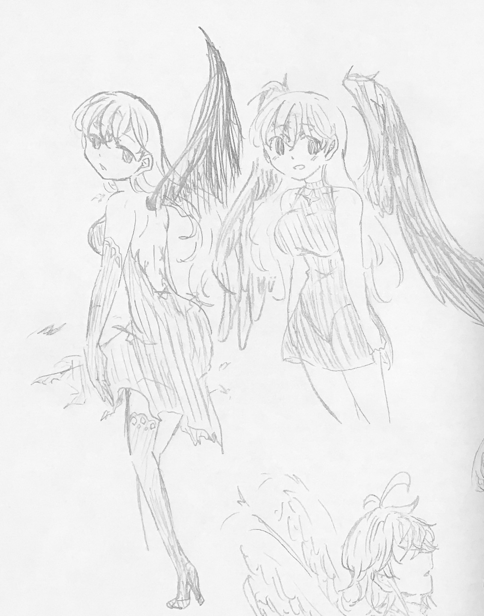 まふゆ En Twitter 種族転換ってこんな感じで大丈夫なのかな とりあえず 女神族メリオダスと魔神族エリザベスです