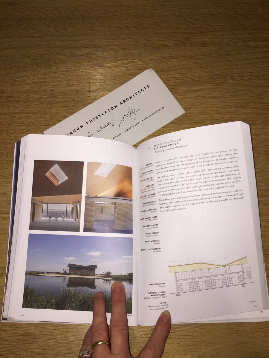 BaynesMitchell's tweet photo. Great to see two of our projects included in @WaughThistleton excellent #100ProjectsUKCLT launched @BuildingCentre #London earlier this week.
#commandoftheoceans #projectely #CLT #timberconstruction #architecture https://t.co/DRXTNmBnXu