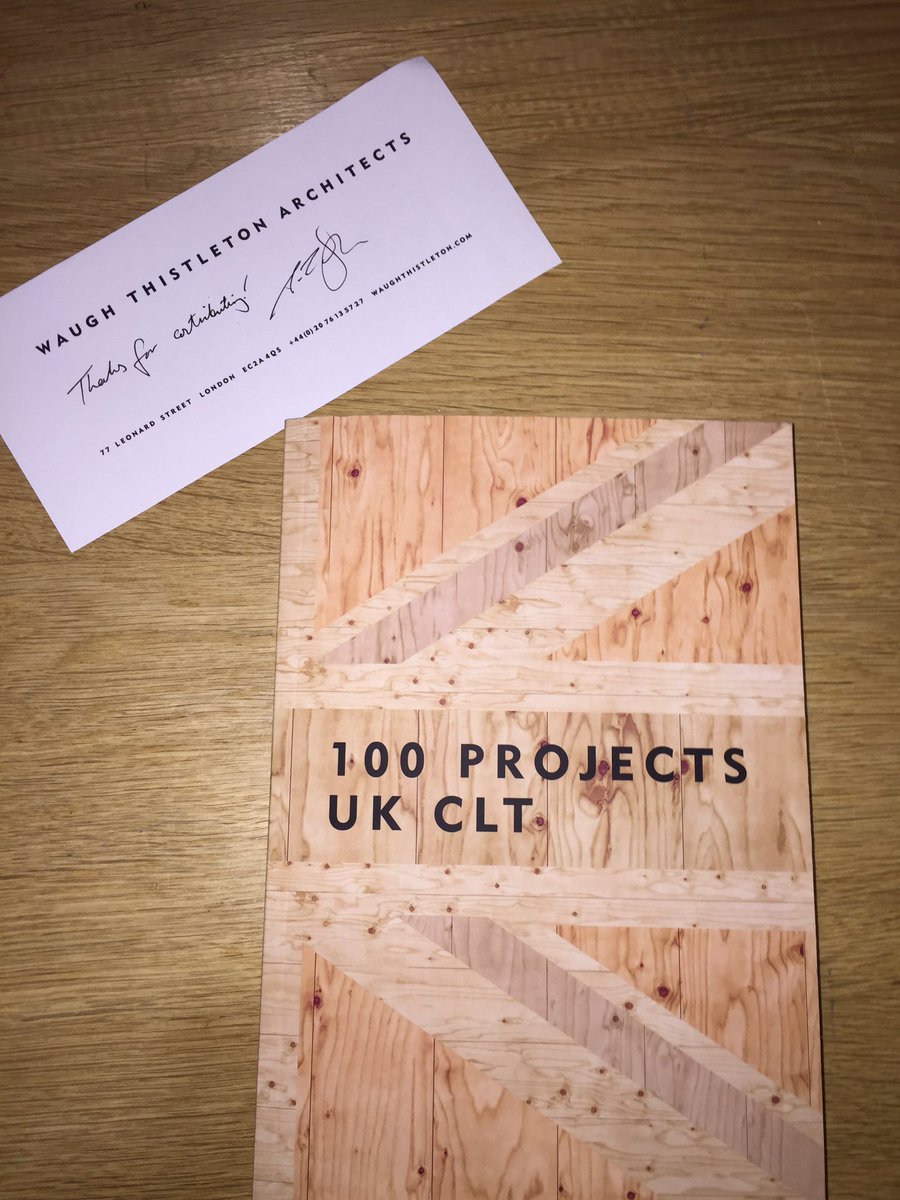 BaynesMitchell's tweet photo. Great to see two of our projects included in @WaughThistleton excellent #100ProjectsUKCLT launched @BuildingCentre #London earlier this week.
#commandoftheoceans #projectely #CLT #timberconstruction #architecture https://t.co/DRXTNmBnXu
