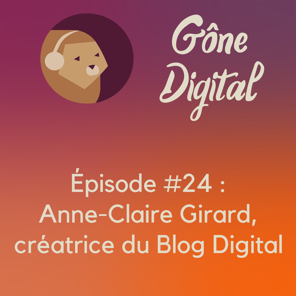 AliceBERTRAN's tweet photo. 🎙 [PODCAST] : dans l'épisode #24 de #GôneDigital, je fais l'interview d'@AnneClaireGirar , fondatrice du Blog Digital. Elle nous parle de son parcours, de ses leçons de vie et surtout, du blog ! 😀

Ecoutez-la : https://t.co/TdSKobaNIi

#podcast #podcasting https://t.co/CSGTlJkaiY