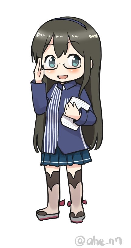 大淀(艦これ) 「ローソンで入荷数をチェックする大淀さん 」|あへーん🇩🇪 4/2佐世保 4/16海防艦のイラスト