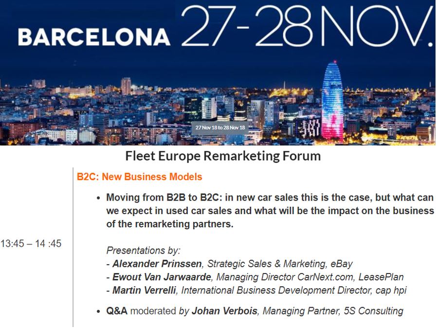 Packing for one of the best #Fleet and #Remarketing weeks every year. #FleetEuropeSummit in Barcelona. Happy to moderate at #RemarketingForum a panel with #CarNext, #ebay and #caphpi