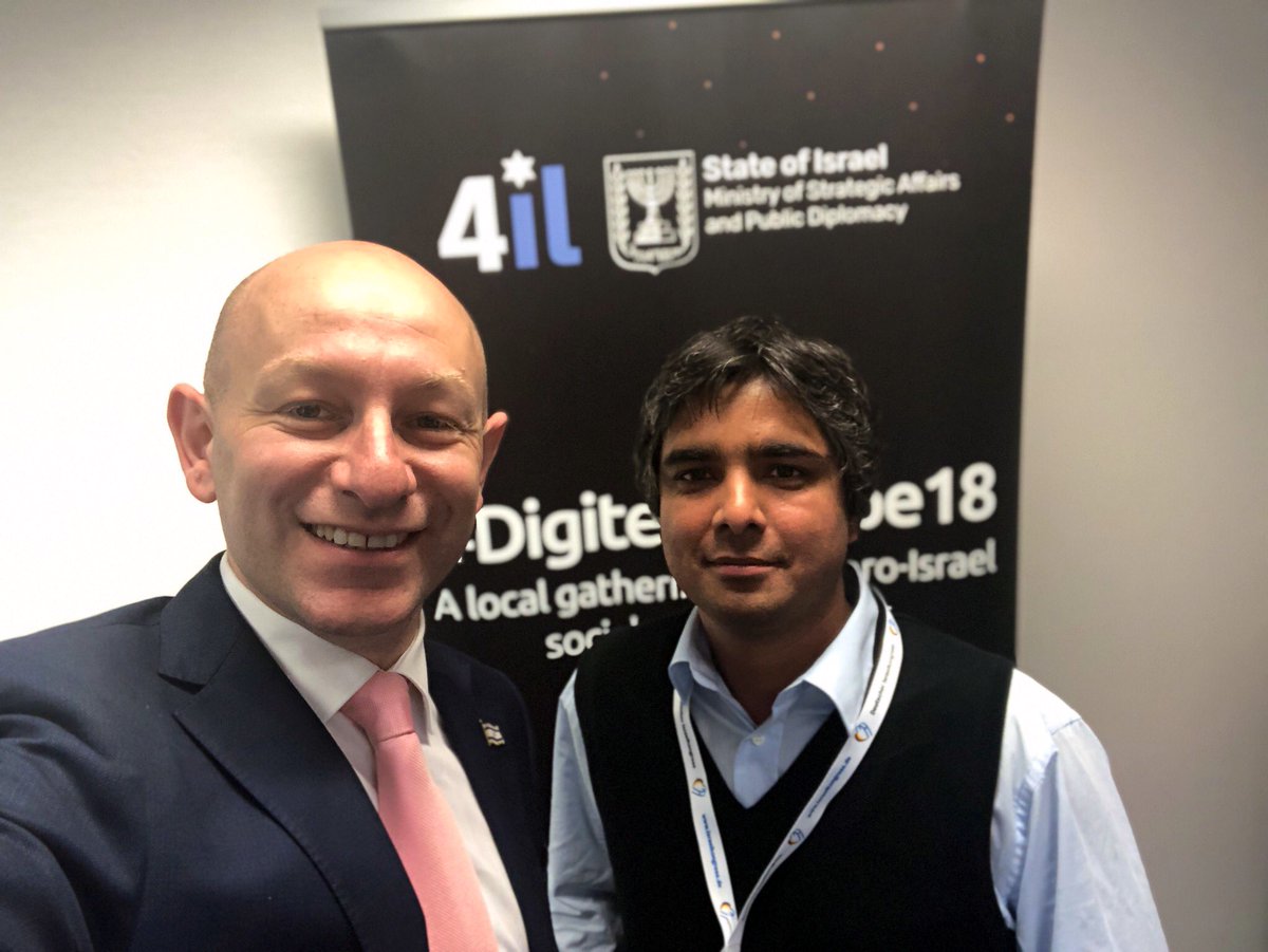 Ostrov_A's tweet photo. Always a privilege being with my good friend @iUniyal, who is doing truly inspiring work leading @Indians4Israel, in harnessing grassroots support for #Israel in the #Indian community! #DigiTell18 https://t.co/qQWSOe2Wq0