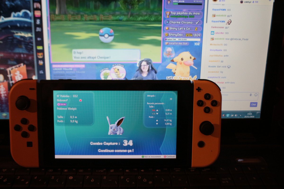 FoxyReinharcki's tweet photo. @CocoPepS Il est la ce saloooow, 1er shiny sur let's go Evoli !! je désespérai de ne rien trouver 😭
6eme test de la #HoloTheory et 1er test concluant même si il a pop au bout de 3h20, j'en pouvais plus ! https://t.co/teuWZMwJCL