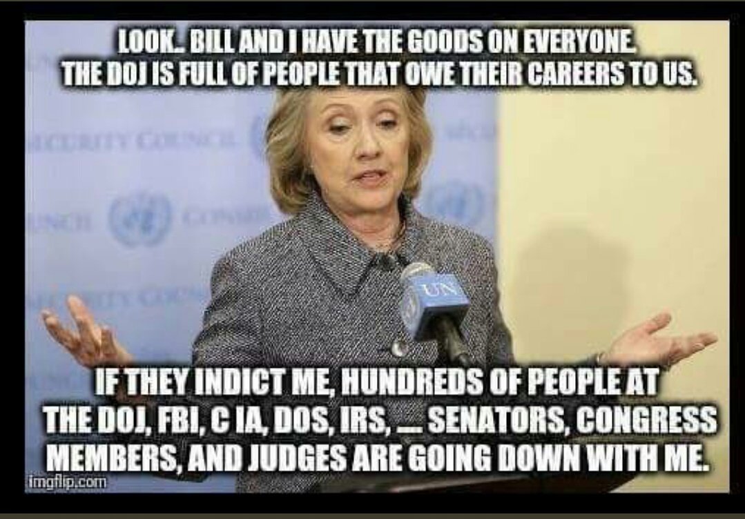 wolverines_dad's tweet image. Remember #filegate

Look that up and you'll understand 
She has CIA files on key people 
She's blackmailing them... they do her bidding or they will be exposed 

It's what the Clintons do...

They're grifters... conmen on a global scale 

#BuildTheGallows and #MAGA