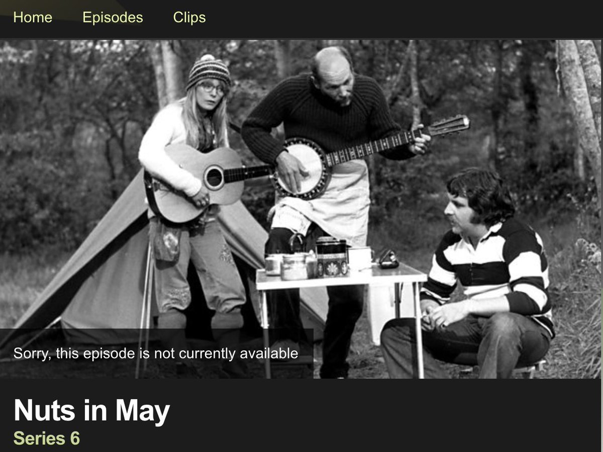 PeaceInBoots's tweet photo. @Tom_Slater_ The Remainer/Brexiteer cultural divide is nothing new: Mike Leigh's Nuts in May, filmed in the run up to the 1975 referendum, provided the prequel. https://t.co/3aE0rF33j1