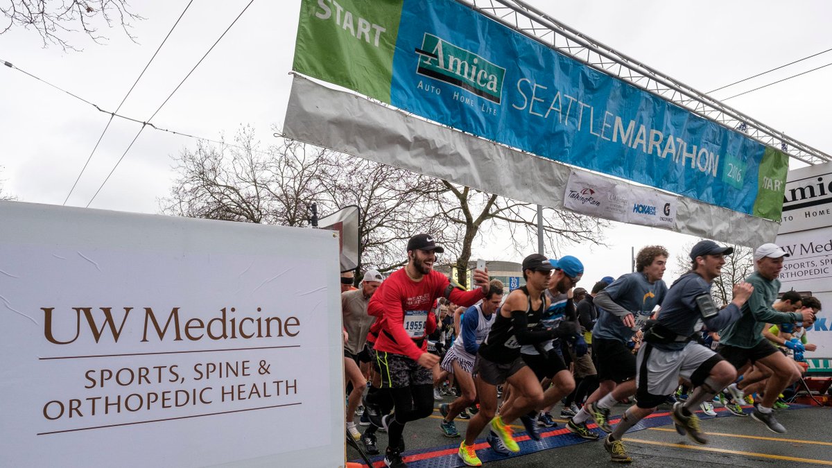 UWMedicine's tweet photo. Good luck to everyone running in @SeattleMarathon today. You've got this! #RunSEA18 https://t.co/DpiM50IXof