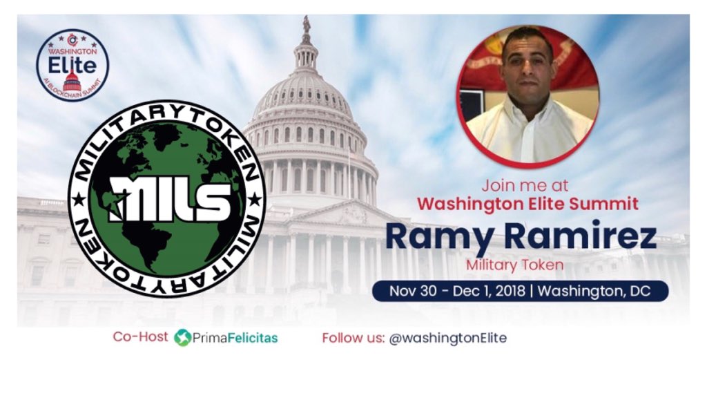 MilitaryToken's tweet photo. Former White House #CyberSecurity consultant, #USMC Special Operations #Veteran and #MilitaryToken teammate @Ramy0331 will speak at the #crypto #conference of the year โก๏ธ @WashingtonElite hosted by @NetworksManager 11/30-12/1
๐บ๐ธ This Friday/Saturday ๐บ๐ธ
https://t.co/Be3OA4Di1i https://t.co/IIvmiGPnCD