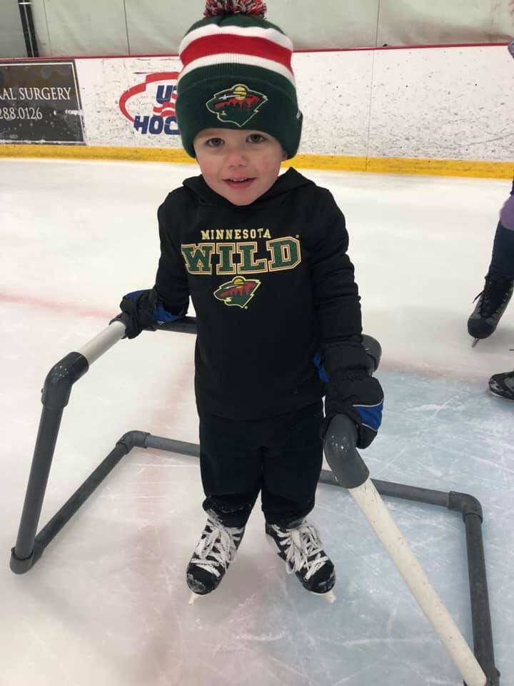 ktrageser65's tweet photo. Bentley’s first time on the ice! He didn’t want to leave 🥅🏒#futurewild @nhl @NordyWild @mnwild https://t.co/bu1DBXQ4lq