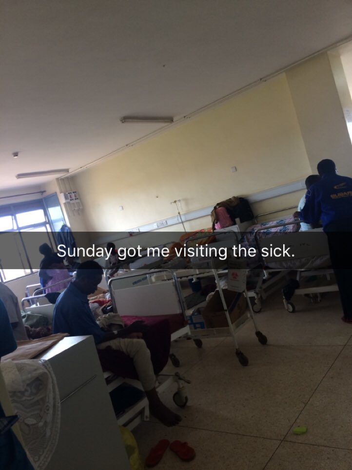 binnieward256's tweet photo. Visiting the sick in hospital is a pillar of belief ๐๐ฟ
#Worstbehavior256 https://t.co/PYGz9pmeaz