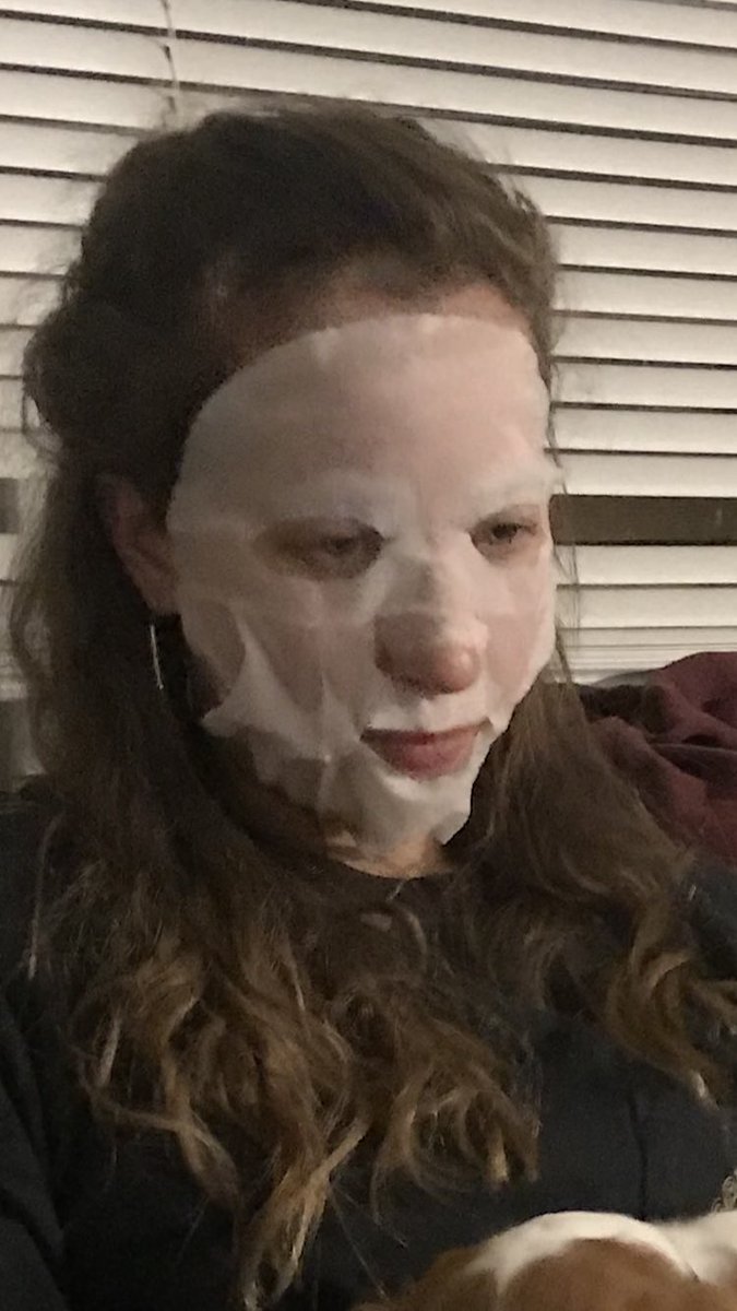Kryptik_Kat's tweet photo. Just trying to take care of my skin over here and then I remember thanksgiving break is over #krankykat #kancelklass https://t.co/jcOy09UU0o