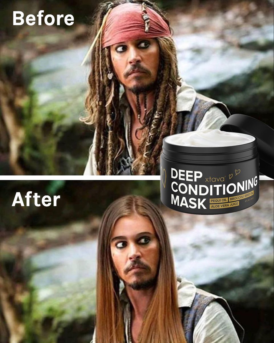 XtavaOfficial's tweet photo. When Jack Sparrow is runway hair ready. https://t.co/fLT5HOz1Sc
