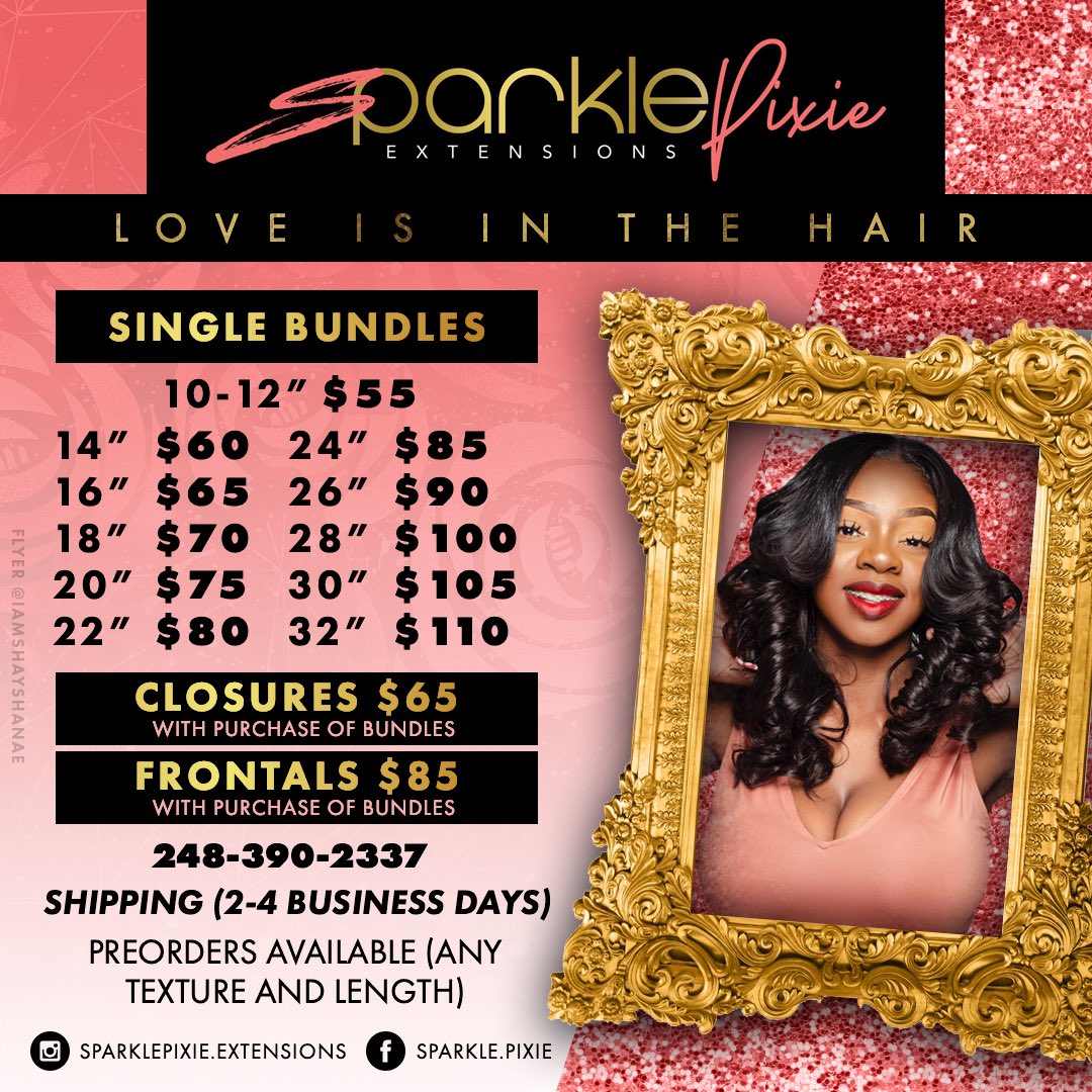 Ebony_Dixon's tweet image. Shop, Share, Support and Save #sparklepixieextensions