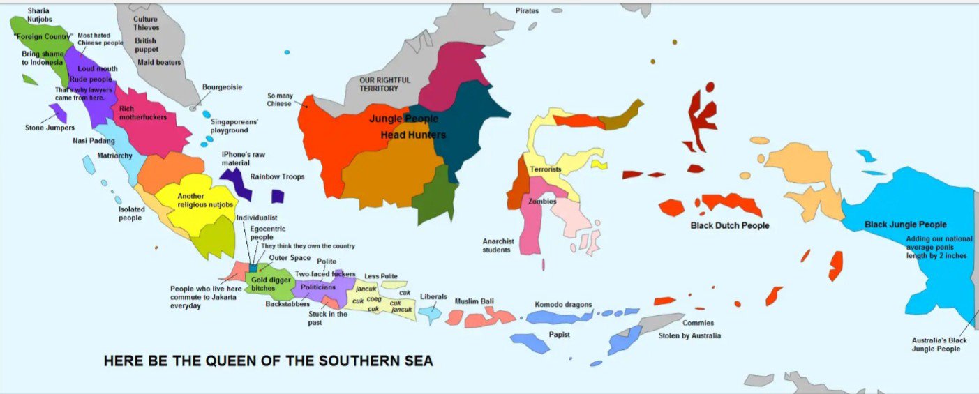 Ardi on Twitter: "Map of Indonesia: satire version. The ...