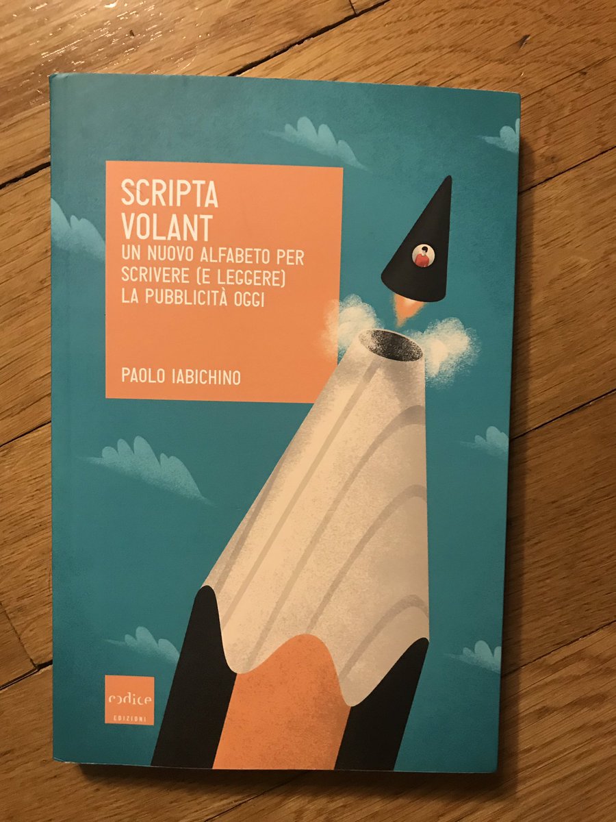 vera_mentee's tweet photo. Ringrazio tantissimo @Iabicus Paolo Iabichino che mi ha regalato questo libro!
Adesso non vedo l’ora di iniziare a leggerlo!
Grazie, davvero.
#scriptavolant
#iabicus https://t.co/hCeK1Rn4jD
