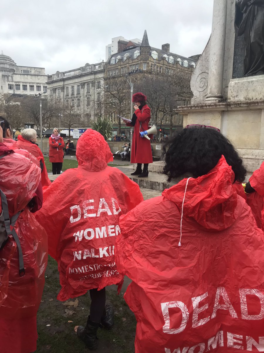BeckiHall's tweet photo. Today, I walked in silent tribute, single file, as the names of women whose lives were stolen due to domestic violence the past 12mths were read out. It was powerful, harrowing, emotional. We were #DeadWomenWalking. Let's end violence against women. #16DaysOfActivism #HearMeToo https://t.co/HBmUWKBjVH