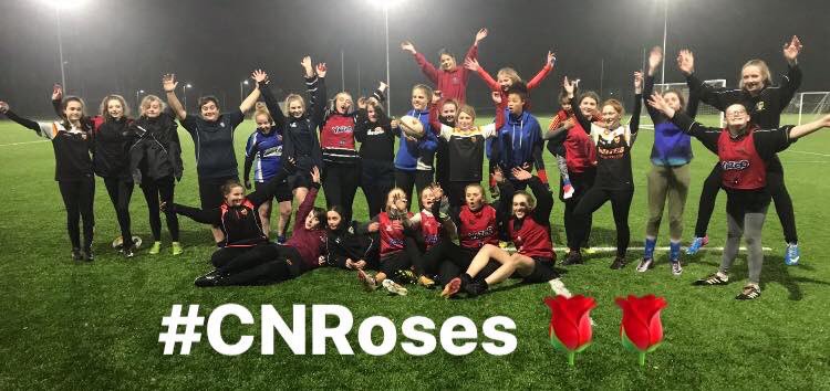 JuleseyG01's tweet photo. A little light on numbers on Friday evening @CN_Roses with just under 30 down to do some learning 😊. Sounds like it all paid off today @RUFCChester with 20 or more playing U13s or U15s Rugby &amp; aspiring to be the next @GeorgieLilly/@00lawson00 #inspringthenextgeneration #CNRoses https://t.co/pii92owXz5