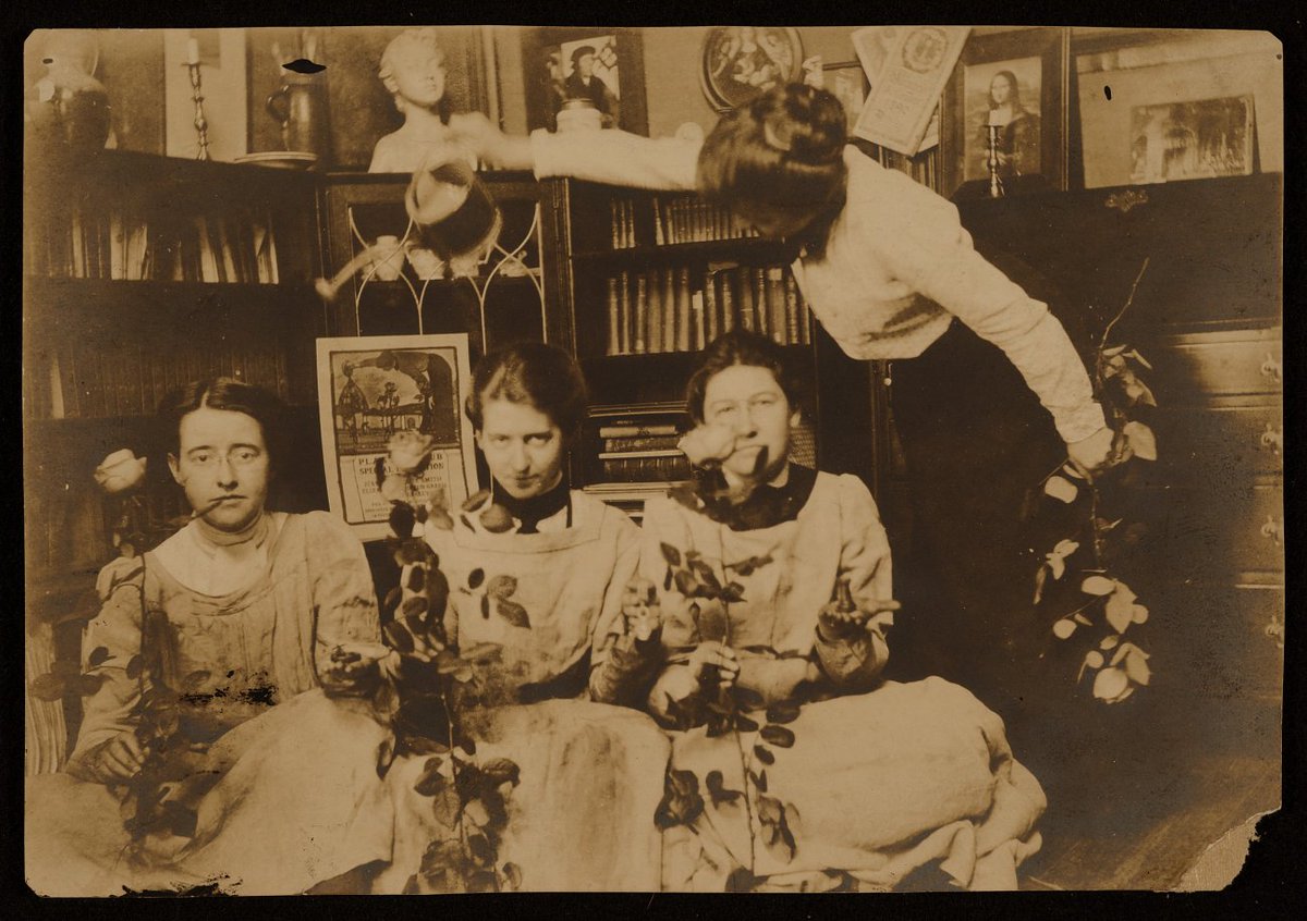 A fourth woman, the gifted & much loved Henrietta Cozens, joined them to do the housework, gardening, cooking, domestic maintenance & management. Together, they lifted & encouraged & tended each other - achieving remarkable success & influence. #RedRoseGirls