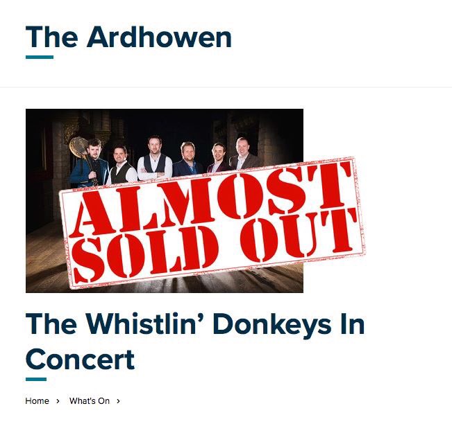 _thedonkeys's tweet image. There are a limited number of tickets available for Ardhowen Theatre folks. Follow the link below to order :)

ardhowen.com/show/the-whist…