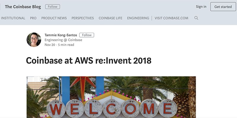 Check out what digital currency wallet &amp; platform <a href="/Coinbase/">Coinbase 🛡️</a> will be doing at AWS #reInvent this week: amzn.to/2r4mweZ