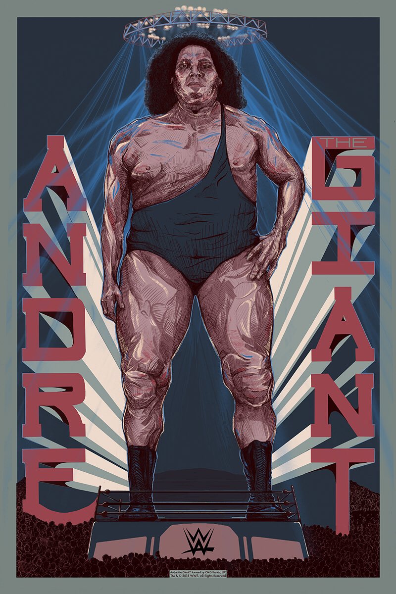.<a href="/thegraphiteclub/">The Graphite Club</a>’s tribute to Andrè the Giant is epic. This print is available now and can be shipped to you. Learn more about it, and see the whole official <a href="/wwe/">WWE</a> exhibit, online here: nineteeneightyeight.com/collections/wwe
