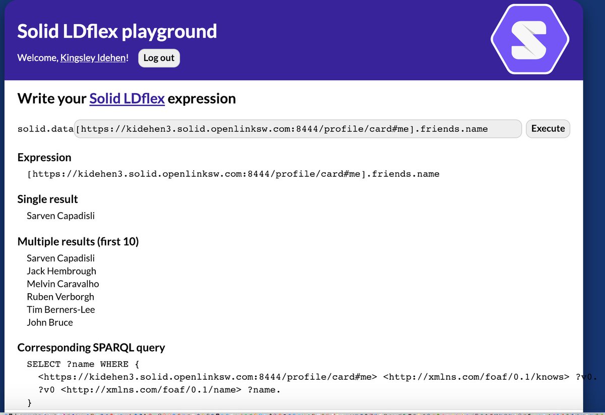 kidehen's tweet photo. @RubenVerborgh The following also works re. foaf:name relations from my #WebIDProfile doc, so we are all set:
https://t.co/EFbT462uOP
Very cool!
#SolidApp #RWW #SolidHelps #SemanticWeb #LinkedData https://t.co/5F6SHe6e9c