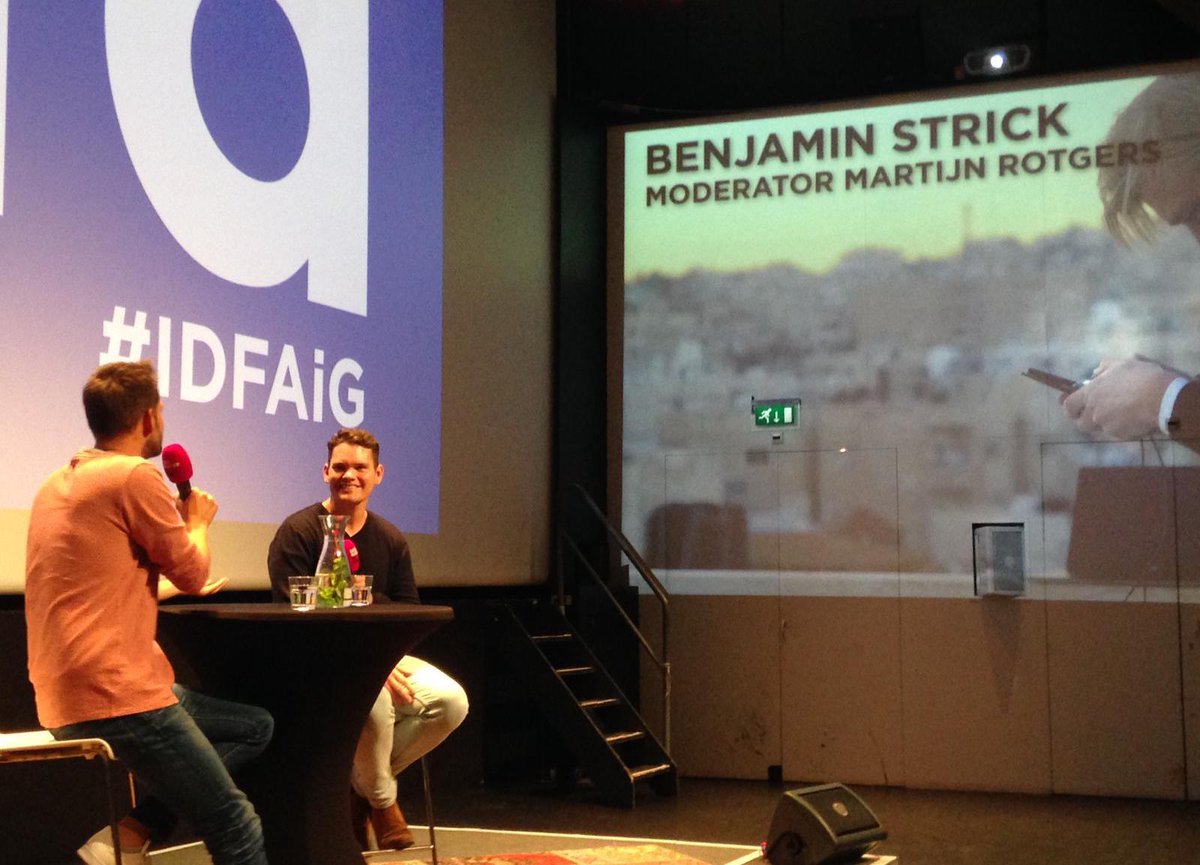 BenDoBrown's tweet photo. It was great to be able to answer some questions about privacy, conflict and at-home investigations with the open source community after the #Groningen screening of the awesome @bellingcat documentary "Truth in a Post-Truth World". @groningerforum #IDFAiG https://t.co/gdN2P8QQJp