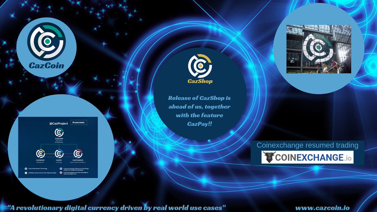 _cryptotrading_'s tweet photo. RT @crypto_dodo: We are not far from releasing @CazShopOfficial with the feature #CazPay in it, this will be a mindblowing #market and the feature will allow you to buy almost anything on the net with #Crypto.
The prices are now around the 100 #satoshi,… https://t.co/G0LyXt2giE