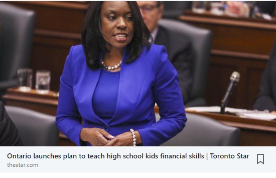 Ontario Launches plan to teach high school kids financial skills, aimed at working with 28 highschools. 
#ontariofinance #canadianfinance #viviplan #financialefficacy
thestar.com/news/gta/2017/…