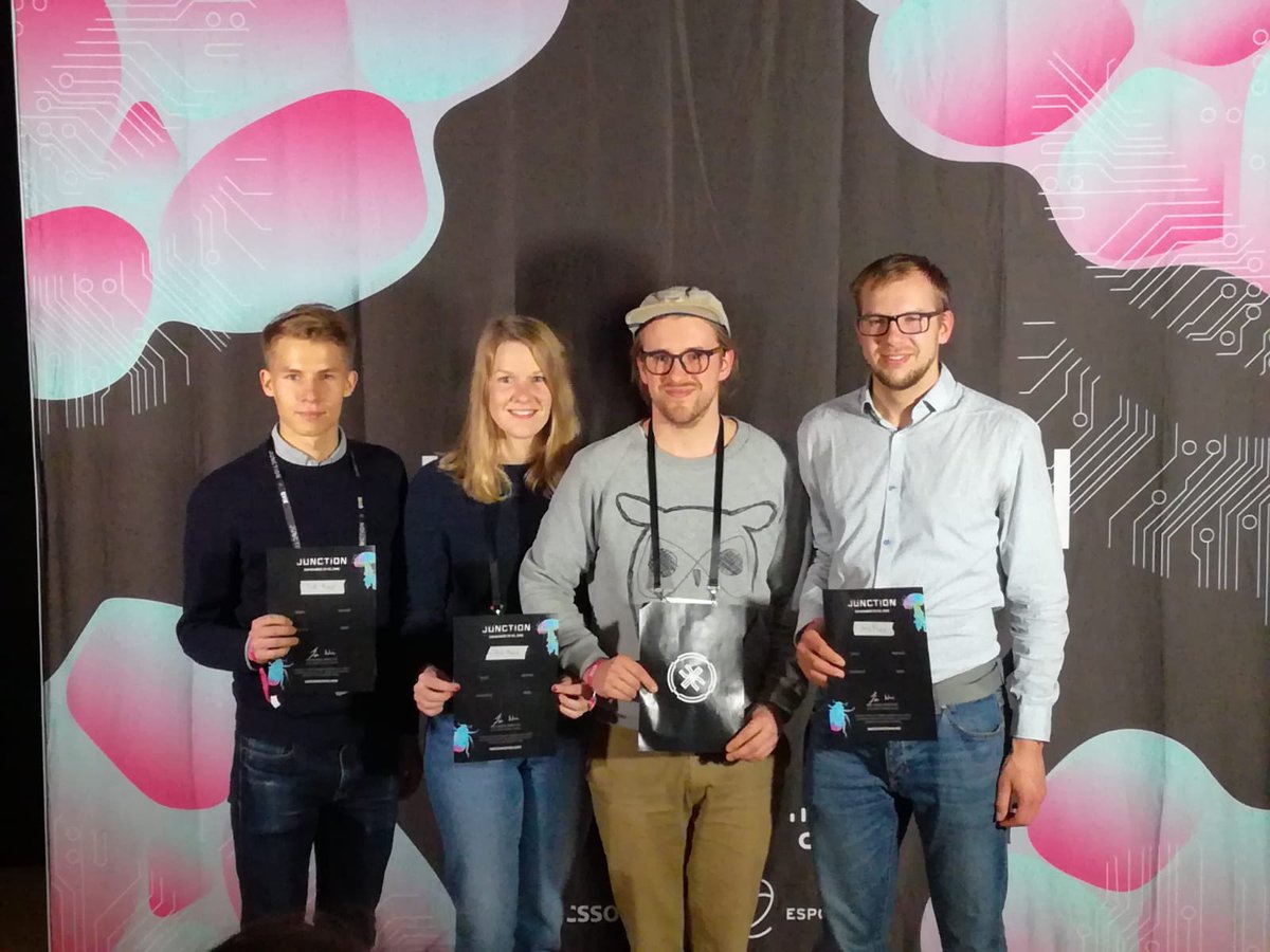It was not easy to choose the winner from 30 excellent ideas &amp; teams. However, it's part of #Junction2018 to do so. We're happy to tell you that the winner of our #challenge is "K-ARMA"🥇, the second "Shoppy" 🥈 and the third "K-impact" 🥉Congrats! You're WOW!💥#hackthefuture