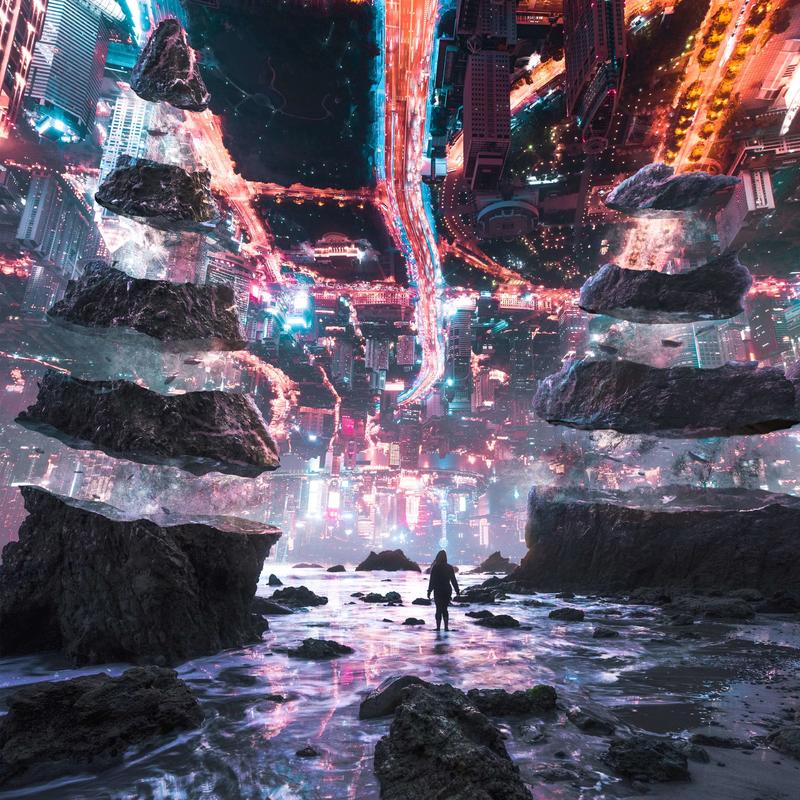 New artwork from one of our top artists 😍
Upside down city by <a href="/j_diegoph/">Diego Hernandez</a>

#surrealistart #walli #walliapp