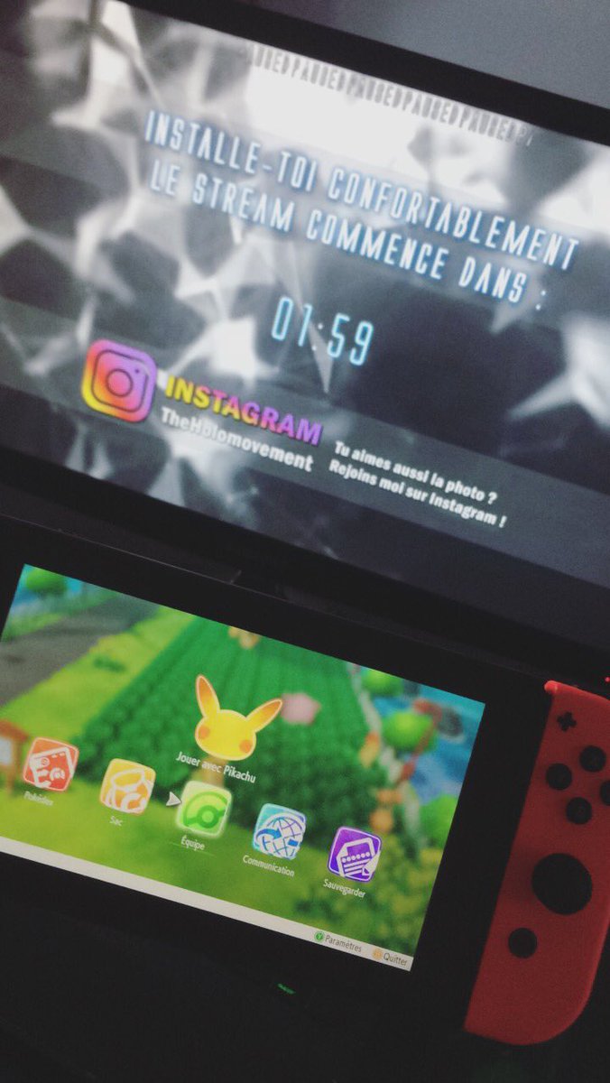 gamodims's tweet photo. Boulot finit, on ce pose, ça part sur #PokemonLetsGo avec le stream de @TheHolomovement 👍🏼 je vais continuer de suivre et de tester la #holotheory, POUR LA SCIEEENCE 😂 https://t.co/nKcLYAOCqa