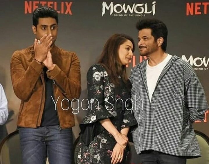 AbhishekB_ar's tweet photo. AB earlier today at #Mowglithelegendofthejungle press conference โจ
#AbhishekBachchan #Anilkapoor #Madhuridixit #Netflix #Netflixindia #India #Mowgli #Bollywood #Junior_bachchan #AB_Junior #Dubbing #ABcrew #ุงุจููุดูู_ุจุงุชุดุงู https://t.co/kLrcsLb2Op