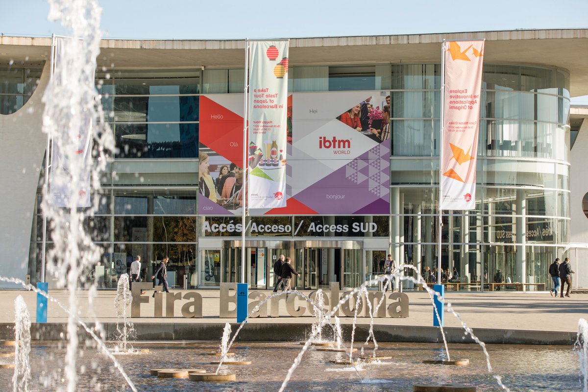 IBTMevents's tweet photo. Just 1 day to go until IBTM World opens and we can't wait to welcome you to Barcelona for 3 action-packed days of meetings, networking and education! Don’t forget: You can still register free until midnight on Monday 26 November https://t.co/bvQtdHxRkn #EventProfs #Meetings https://t.co/wCQQhlmE4y