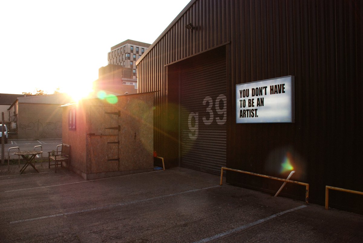 Diolch to @AnthonyShapland for this epic pic of my work 'You Don't Have to Be An Artist' at @g39cardiff as part of an <a href="/an_artnews/">an_artnews</a> artist bursary and Unite Residency. Glad to hear the work has encourage visitors into the gallery  🙌 #anartistbursary2018 #functionalart