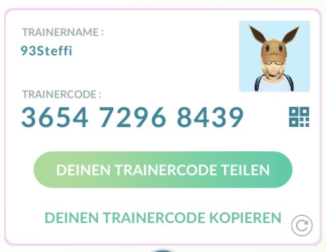 Steffi139309's tweet image. #PokemonGo #Freundescode #friendcode #Freundecode