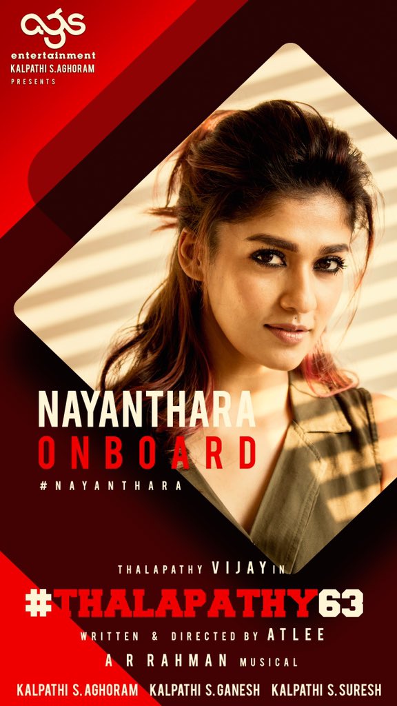 Atlee_dir's tweet photo. Extremely happy to have Darling #Nayanthara on board for #thalapathy63 ,after Regina which has always been close to my heart. Working the magic once again! https://t.co/YuTLFDHqhs