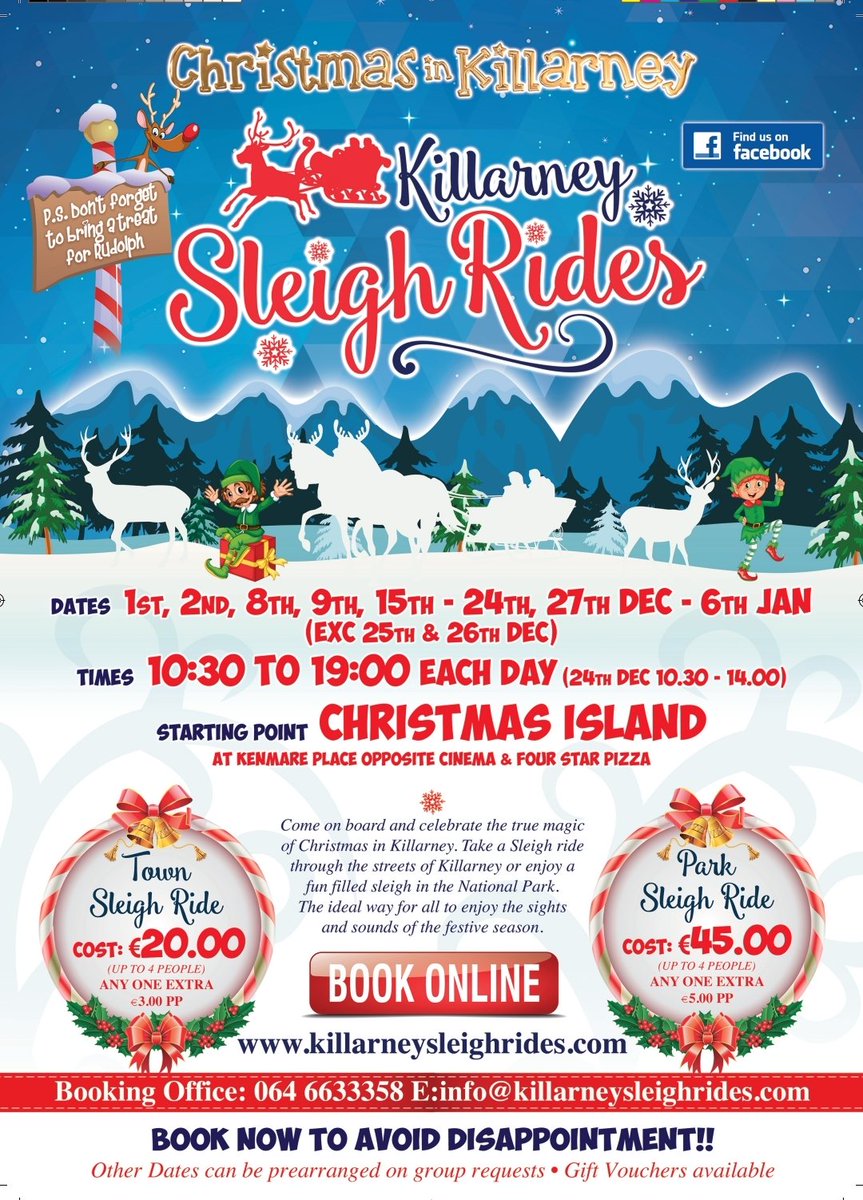 Killarney Jaunting Cars On Twitter Starting 1st December