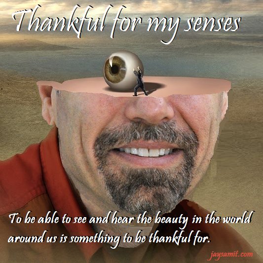 #thankful for my #senses #30DaysOfGratitude