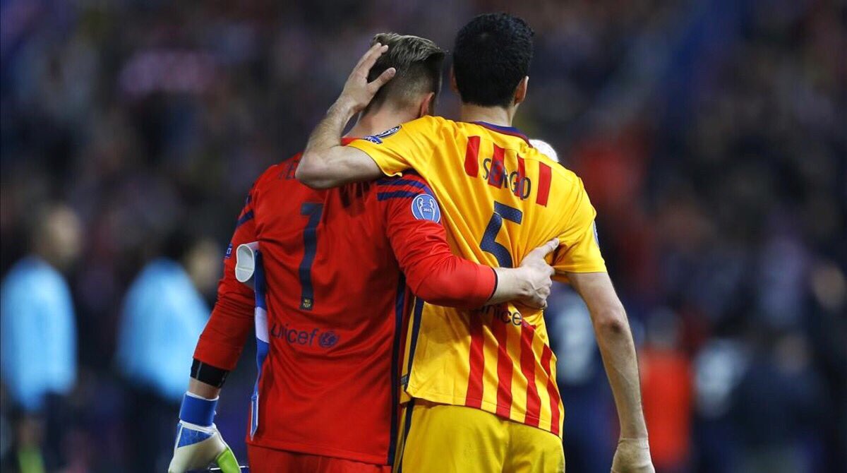 mterstegen1's tweet photo. It’s no surprise to have seen you complete 500 matches for @FCBarcelona last night. A fantastic deserved achieved from a phenomenal player and person. Grande Busi! 👏🏻👏🏻👏🏻🔵🔴🏆 https://t.co/V5g3NCy7jt