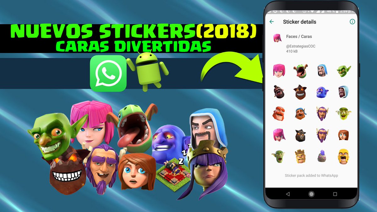 EstrategiasCoC's tweet photo. 🎥😬Nuevo Pack de 30 Stickers de Caras Divertidas de Clash of Clans para WhatsApp (EMOJIS) https://t.co/D7PEUGmcLf 

APP 👉https://t.co/ACzsj2AgYV
Detalles 👉https://t.co/Gr119y5aR8

#ClashofClans #Emojis #WAStickerApps #WAStickers #Android https://t.co/nUKhQvfjEP