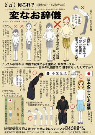 危機管理 Twitterissa お腹の前で手を組んでの お辞儀って誰が考えたのか テレビでも 変なマナー教室おばさんが多い 特にホテル 百貨店も多い 百貨店が年配の方に避けられた 理由の一つ 武道の先生に習った方が良い お辞儀 マナー 手の位置 女性