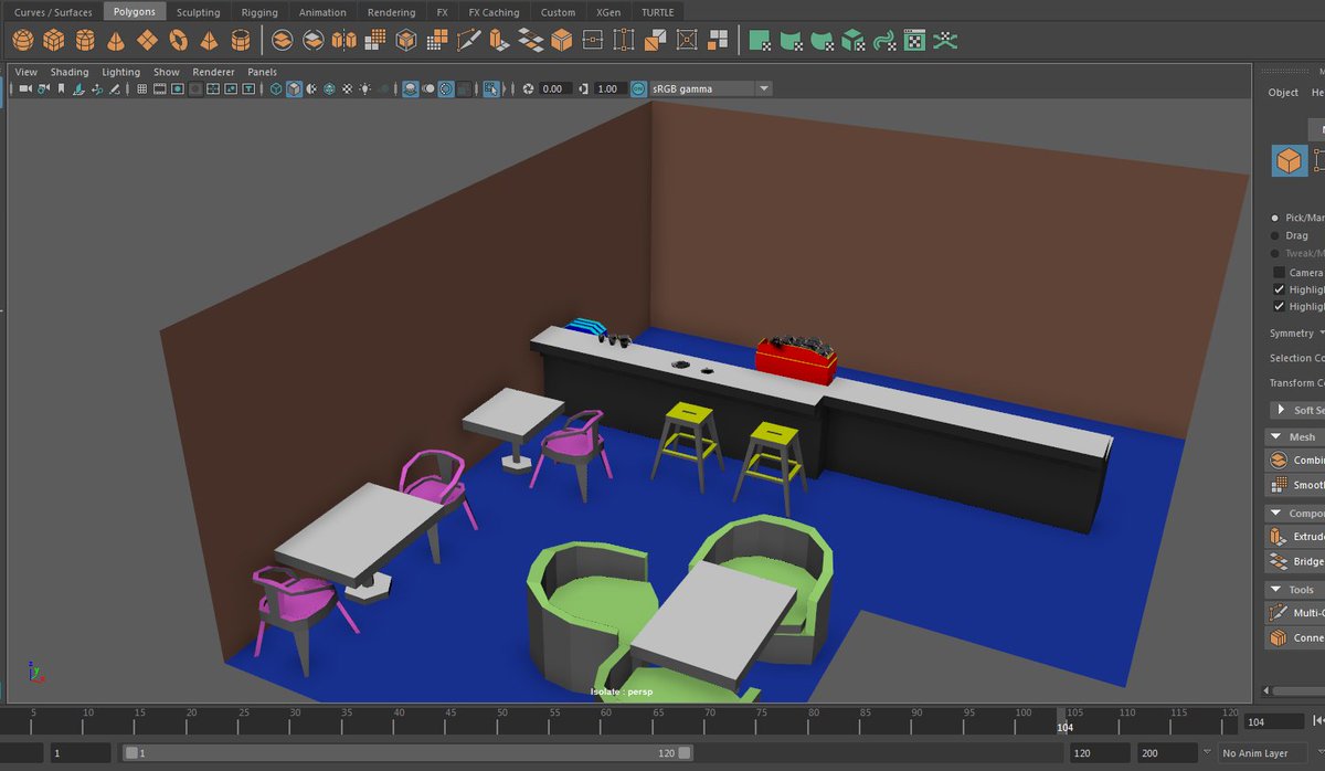AventuraTime's tweet photo. Part of a coffee shop set.
Simple, low-poly style.

#gamedev  #indiedev  #Simplicity https://t.co/pWBSyJUzan