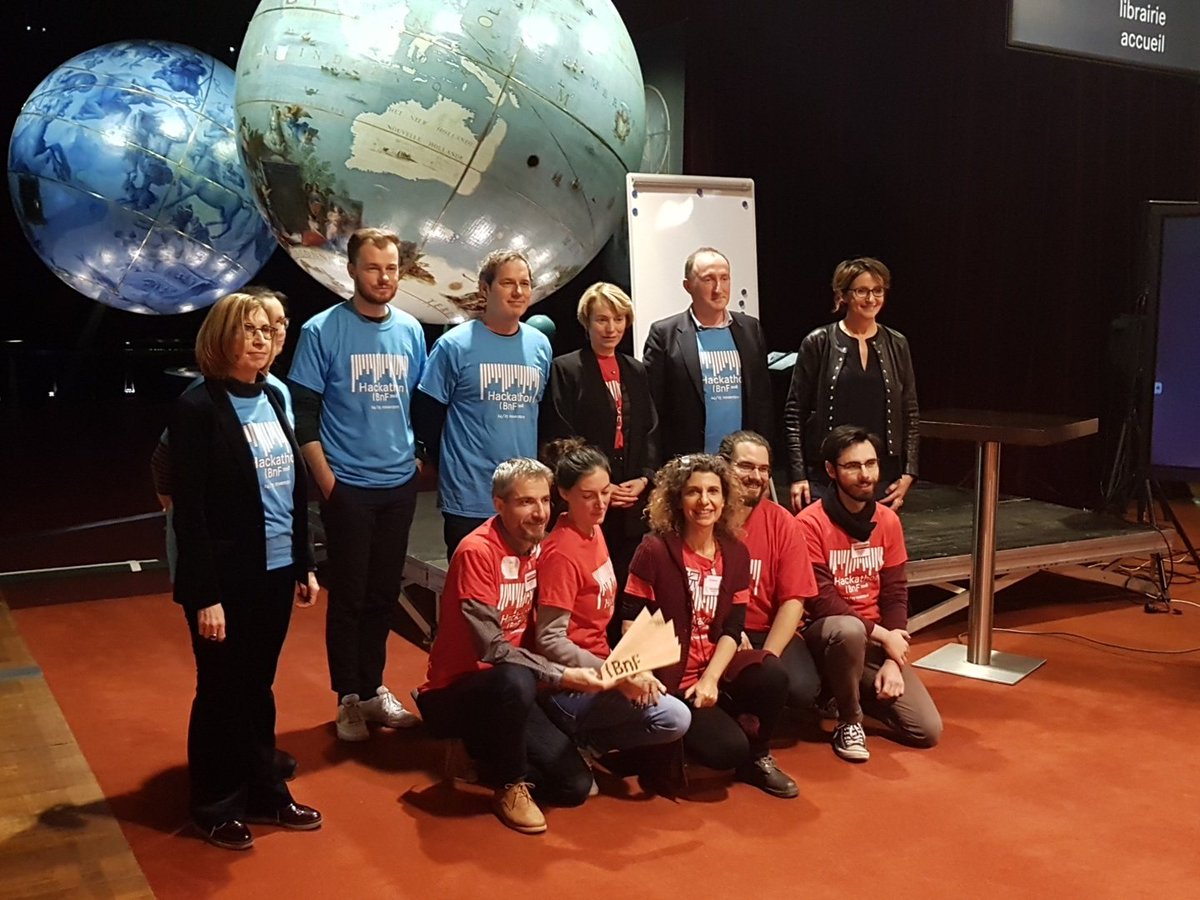 mattbeauv's tweet photo. C'est #MixTonRoman qui remporte le #HackathonBnF ! Merci d'avoir utilisé l'Open API @radiofrance Dans ce beau et généreux projet ! Bravo aussi aux équipes #frenchpop #SelfieBnF et @my_Mimir pour vos belles idées et @archives_masala @ClaireChickly pour l'organisation top niveau :) https://t.co/5h5ftnrD67