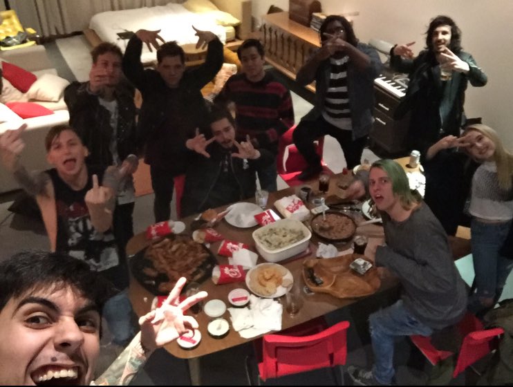 Crown The Empire And Post Malone S Nontraditional Friendsgiving Is Goals