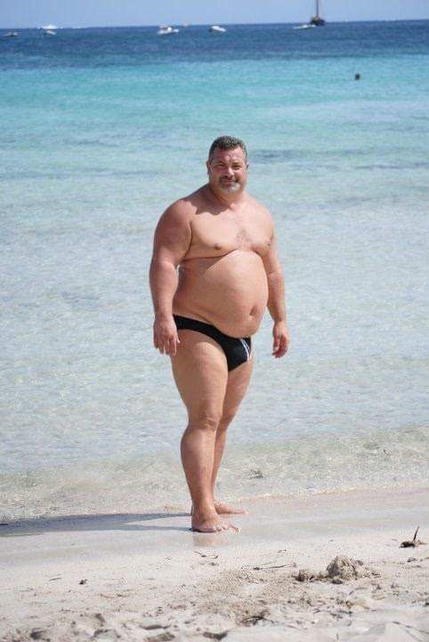 Fat cheap man swimwear