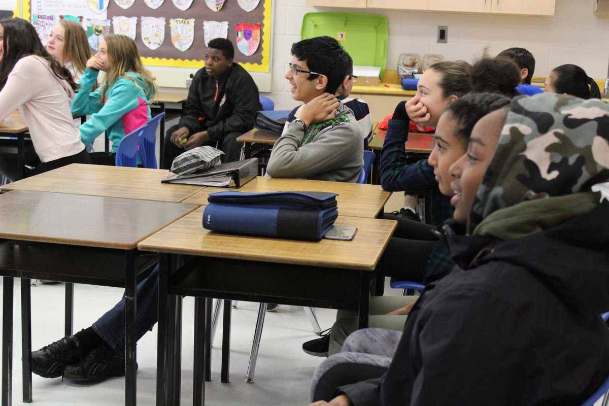 Edenwood Middle School students engage with <a href="/J_Veira/">Jordon Veira</a> in a discussion about sexism, ageism, and anti-semitism in a workshop a part of The Heard’s 8-week workshop series called ‘The Liberation Project.’