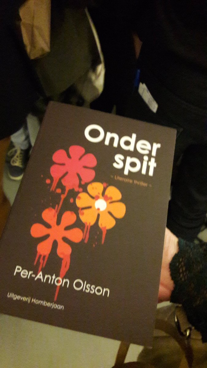 Op bezoek bij de schrijver #perantonolsson. Thriller al bijna uitverkocht. Koop Onderspit en delen