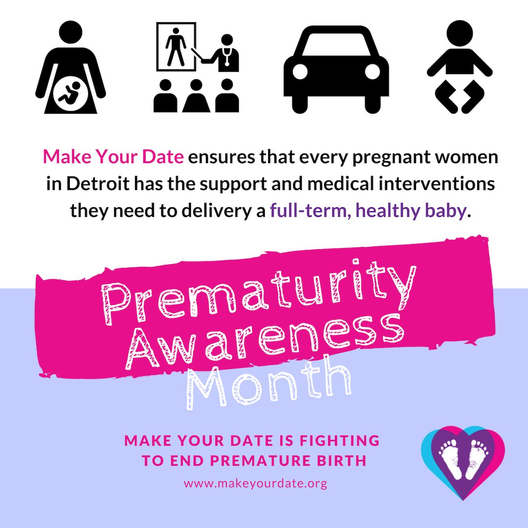 MakeYourDate's tweet photo. November is Prematurity Awareness Month, but at Make Your Date, we fight against premature births every day. https://t.co/B9odYkeNRw https://t.co/0zE4ARTuHF